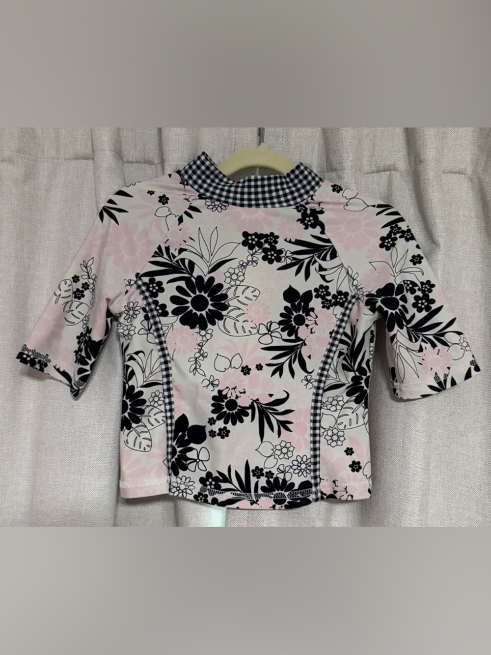 Banana Cabana girls' rash guard top